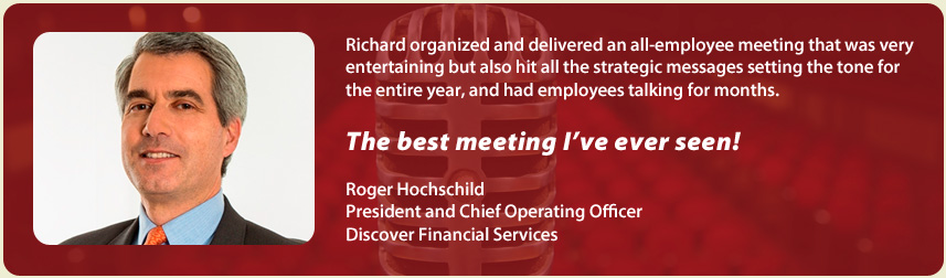 Richard Hoschschild, Discover Financial | Richard Laible Trade Show Presenter Corporate Emcee